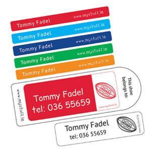 MyStuff Mega Value Pack selection of labels - pen labels, stickers, clothing labels, shoe labels