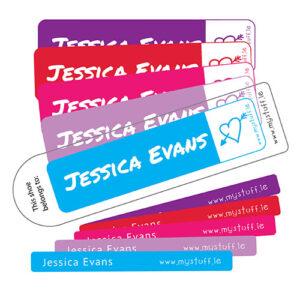 MyStuff Mega Value Pack Multi Colour selection of labels - pen labels, stickers, clothing labels, shoe labels