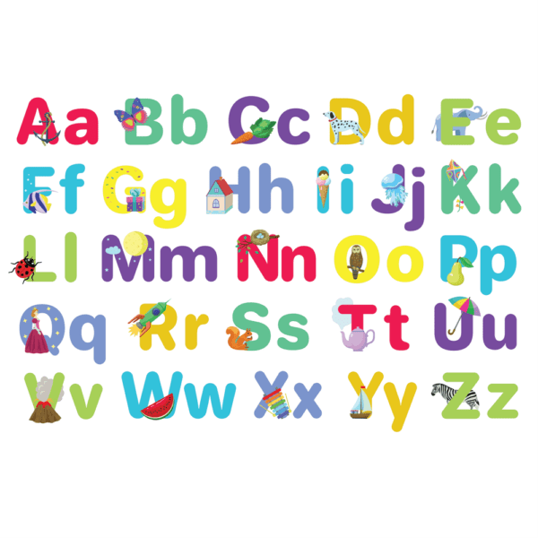 Alphabet Upper and Lower Case Wall Stickers